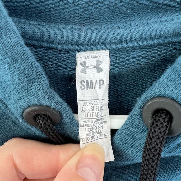 Under Armour High/Low Hoodie in Teal - Picture 2 of 6